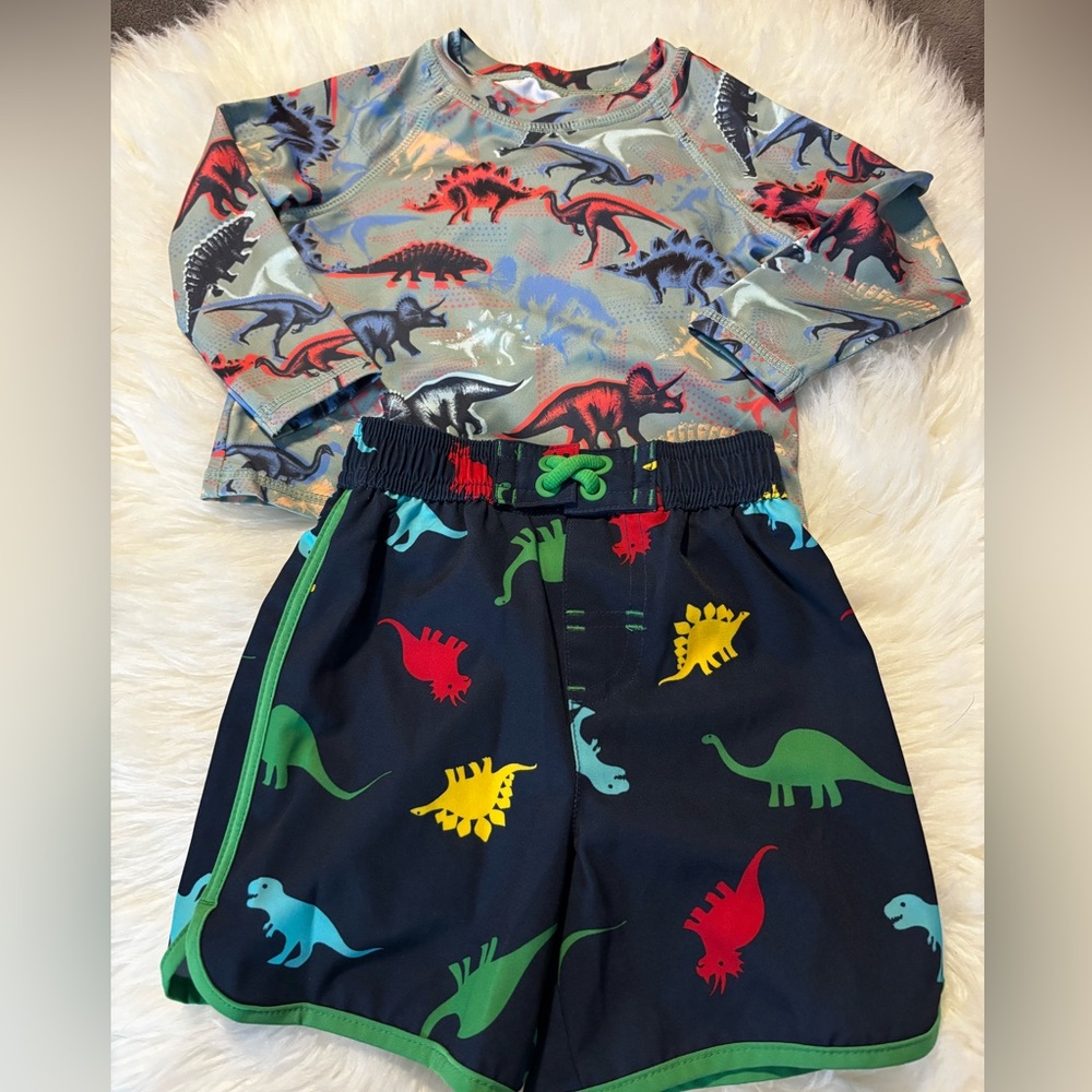 Boys SZ 12 Months Swimsuit set 
Like New